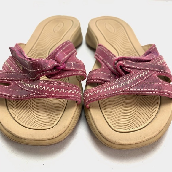 LAND'S END Purple Slides Sandals Flip Flops sz 7 D - Picture 6 of 16